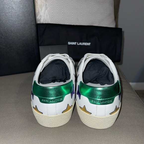 Saint Laurent Men’s Court Classic SL/06 Star Low Top Leather Sneakers EU 41/US 8 - Picture 3 of 12